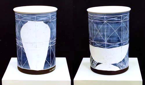 Colander and Gasometer Vase can