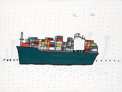 free trade container ship