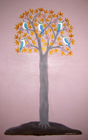 tree of life with sacred kingfishers