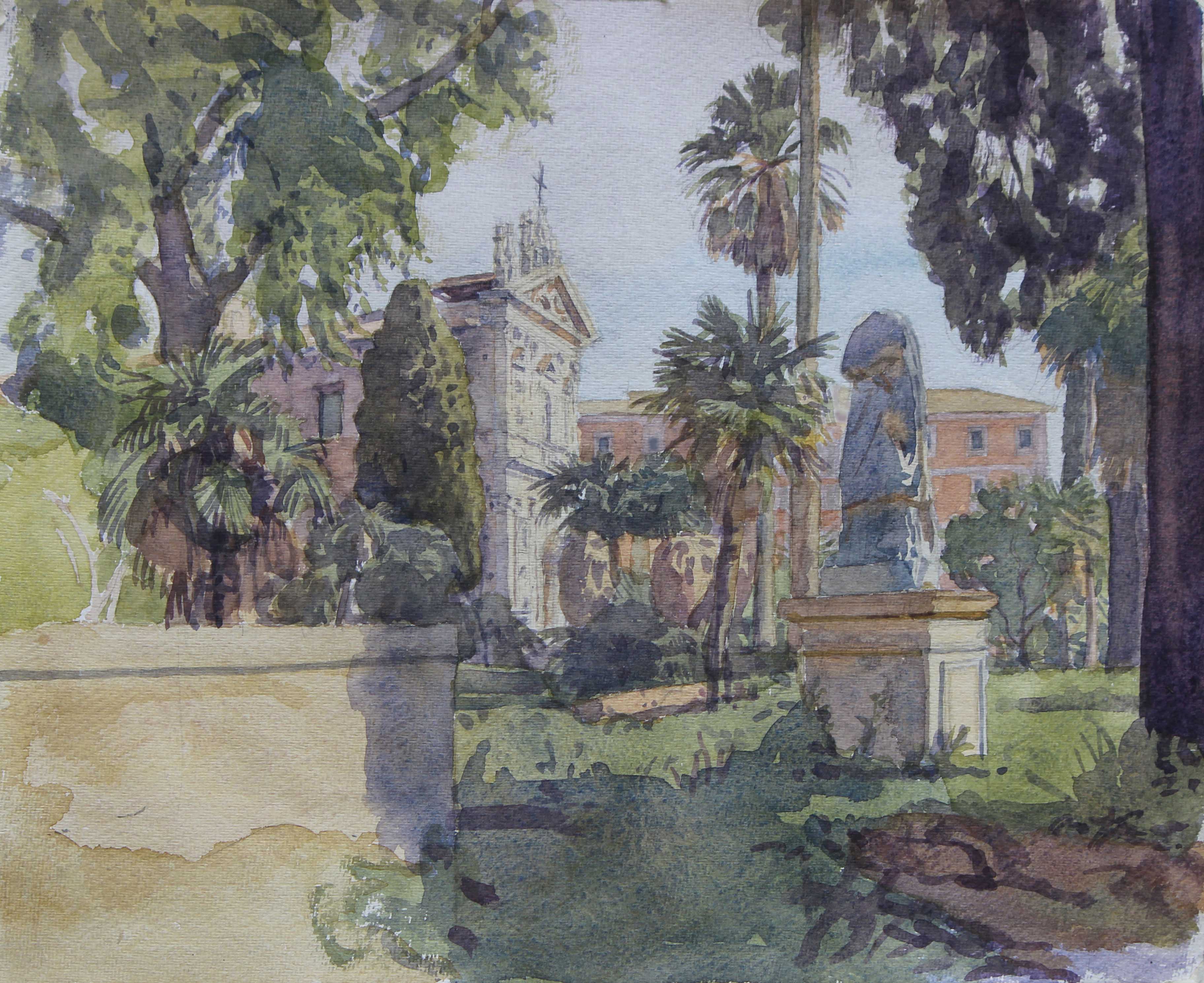 SS Sisto e Domenico from the Aldobrandini Gardens