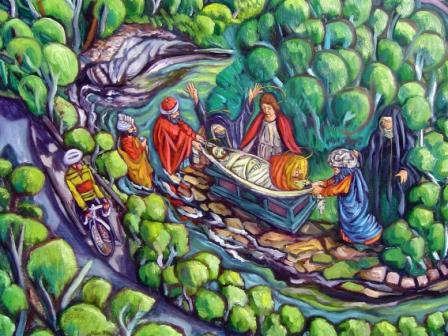 Detail 3 from: 'Baptisms on the Yarra, Pound Bend'