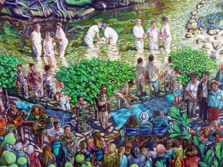 Detail 1 from: 'Baptisms on the Yarra, Pound Bend'