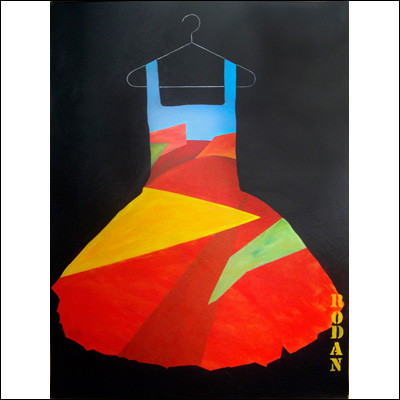 Artist Robyn Dansie Title Last Waltz 3 Year 2012 Medium Acrylic Support Board inc contemporary gold frame Height 130cm Width 110cm