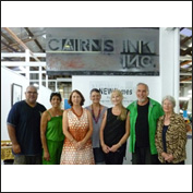 Artist Laurel McKenzie Title Launch of Cairns Ink Year 2011 blanchej1005update2.jpg