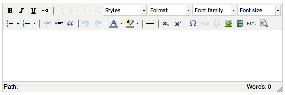 Rich Text Editor