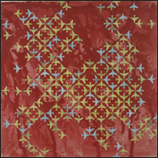 Artist Susan Buret Title Exit Tarabulum Year 2011 Medium Mixed Media Support Linen Height 100 cm Width 100 cm laner1005update2.jpg