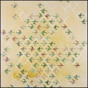 Susan Buret Title East West Year 2010 Medium Mixed Media Support Linen Height 80 cm Width 80 cm
