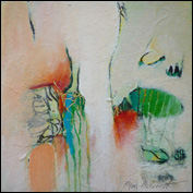 Artist Kym Barrett Title Recovery 1 Year 2011 Medium mixed media Support matboard Height 20cm Width 20cm