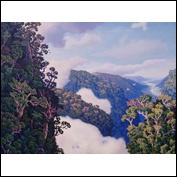 Artist 	Dave Groom Title 	A Paradise Somewhere Year 	2011 Medium 	Oil Support 	Canvas Height 	142cm Width 	187cm