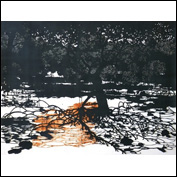 Artist Nicola Moss Title Intertidal (Coochiemudlo Island) Medium Acrylic, charcoal frottage, natural ochre Support Hand cut papers Height 84cm Width 110cm From the Exhibition Site Lines