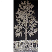 Artist 	Nadia Kliendanze Title 	Glossopteris Year 	2012 Medium 	Linoprint on Kozu paper Height 	100cm Width 	70cm