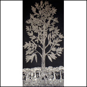 Artist Nadia Kliendanze Title Glossopteris Year 2012 Medium Linoprint on Kozu paper Height 100cm Width 70cm