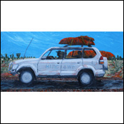 Artist 	Sally Duhig Title 	Going Home Year 	2012 Medium 	Oil Support 	Linen Height 	60cm Width 	120cm