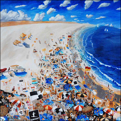 Artist 	Anita West Title 	Surf Rescue Patrol Year 	2012 Medium 	mixed media Support 	linen Height 	120cm Width 	120cm