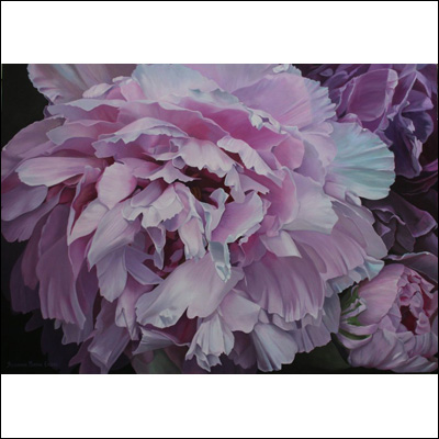 Artist 	Sussanne Morton Ehlers Title 	'Peony De Parfum' Year 	2012 Medium 	Oil Support 	Belgian Linen Height 	110 cm Width 	140cm