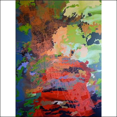 Artist 	Sue Beyer Title 	Undergrowth 2 Year 	2012 Medium 	Acrylic Support 	Canvas Height 	120cm Width 	160cm