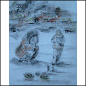 Artist Di West Title Tsunami Sadness Year 2011 Medium Oil Support
Paper Height 32cm Width 23cm