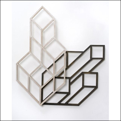 Artist Lyndal Hargrave Title Chiaroscuro Year 2012 Medium Timber,iron paint, acrylic Height 85cm (33in) Width 75cm Depth 6cm