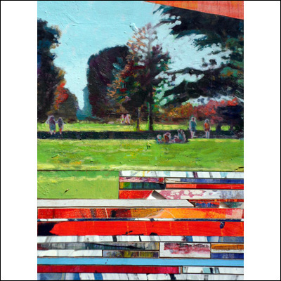 Artist 	Nick Olsen Title 	London Park Year 	2012 Medium 	oil Support 	board Height 	310 Width 	235